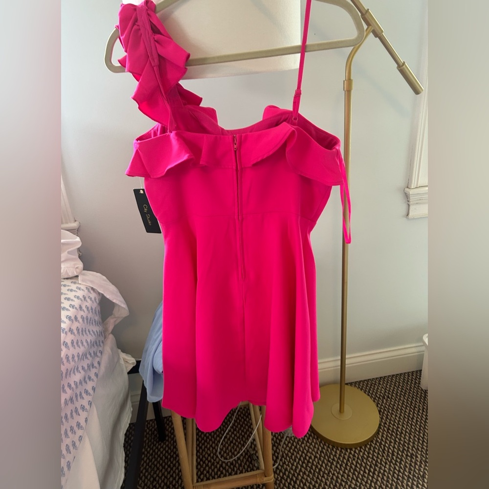 pink mini dress